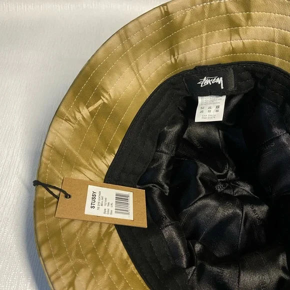 Leather Stussy Bucket Hat - Picture 2 of 3